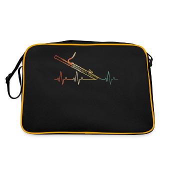 Basson Basson Bassoniste Bassoniste - Sac Retro - noir/or - Dos