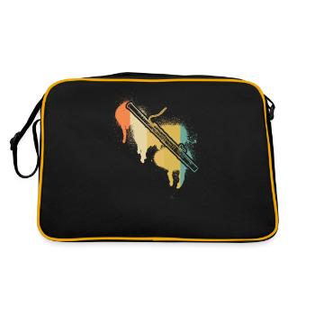 Basson Basson Bassoniste Bassoniste - Sac Retro - noir/or - Dos
