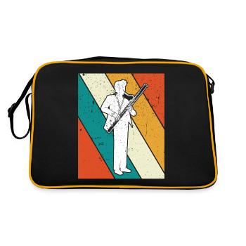 Basson Basson Bassoniste Bassoniste - Sac Retro - noir/or - Dos