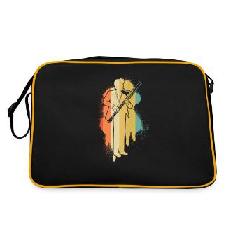 Basson Basson Bassoniste Bassoniste - Sac Retro - noir/or - Dos
