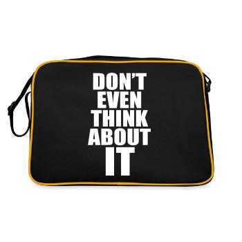 Don't Even Think About It Don't Even Think No - Retro Bag - black/gold - Back
