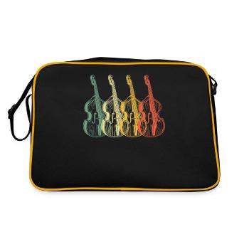 Double bass Double bass player Double bass player - Retro Bag - black/gold - Back