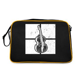 Double bass Double bass player Double bass player - Retro Bag - black/gold - Back