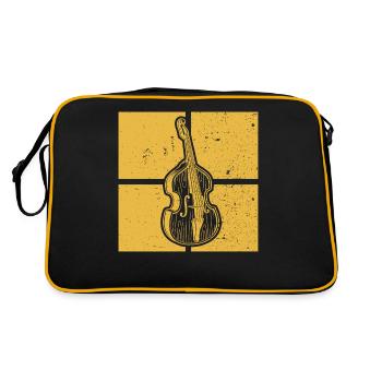 Double bass Double bass player Double bass player - Retro Bag - black/gold - Back