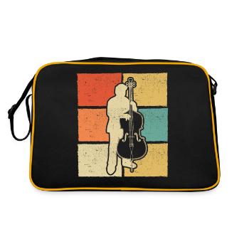 Double bass Double bass player Double bass player - Retro Bag - black/gold - Back