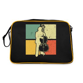 Double bass Double bass player Double bass player - Retro Bag - black/gold - Back