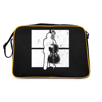 Double bass Double bass player Double bass player - Retro Bag - black/gold - Back