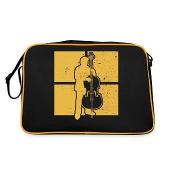 Double bass Double bass player Double bass player - Retro Bag - black/gold - Back