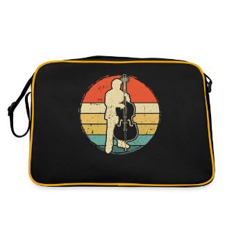 Double bass Double bass player Double bass player - Retro Bag - black/gold - Back