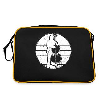 Double bass Double bass player Double bass player - Retro Bag - black/gold - Back