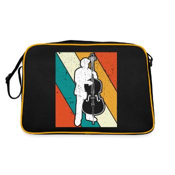 Double bass Double bass player Double bass player - Retro Bag - black/gold - Back