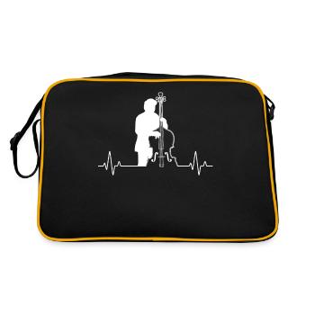 Double bass Double bass player Double bass player - Retro Bag - black/gold - Back