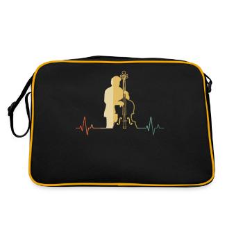 Double bass Double bass player Double bass player - Retro Bag - black/gold - Back