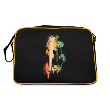 Double bass Double bass player Double bass player - Retro Bag - black/gold - Back