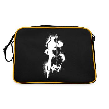 Double bass Double bass player Double bass player - Retro Bag - black/gold - Back