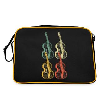 Double bass Double bass player Double bass player - Retro Bag - black/gold - Back