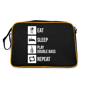 Double bass Double bass player Double bass player - Retro Bag - black/gold - Back