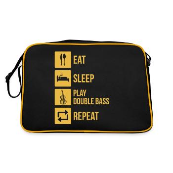 Double bass Double bass player Double bass player - Retro Bag - black/gold - Back