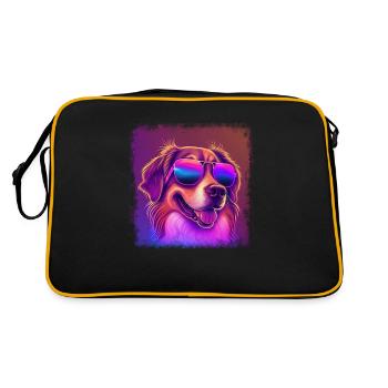 Chiens Berger australien amoureux des chiens Aussie - Sac Retro - noir/or - Dos