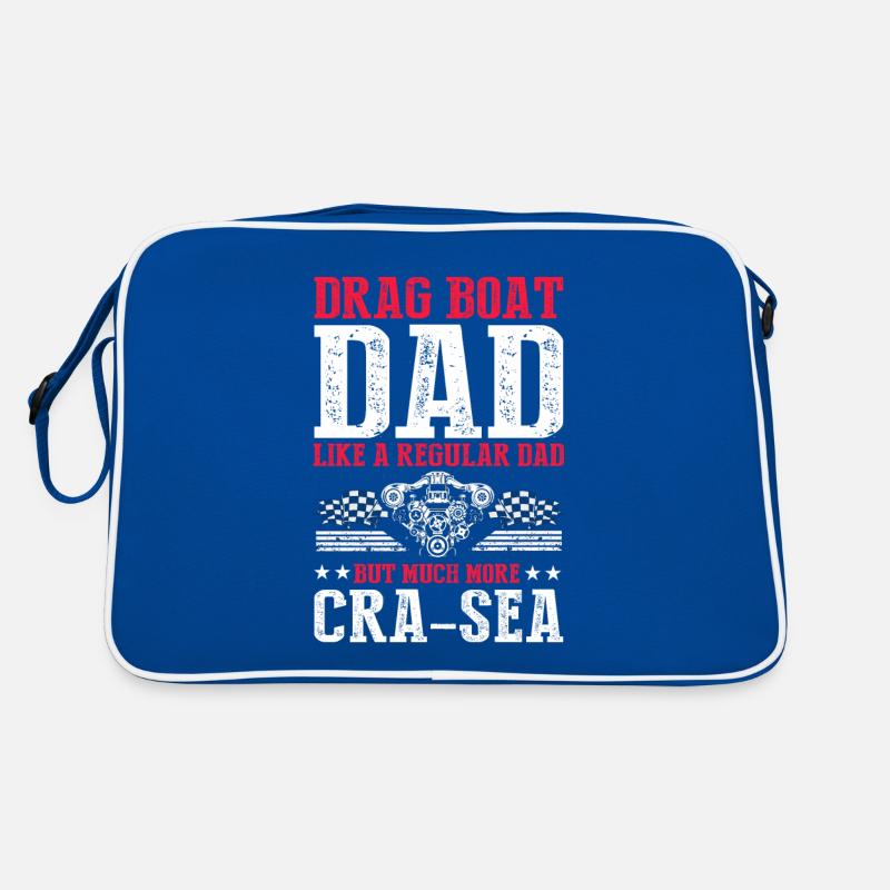 Drag Boot Design für Rennbootfahrer Retro Tasche