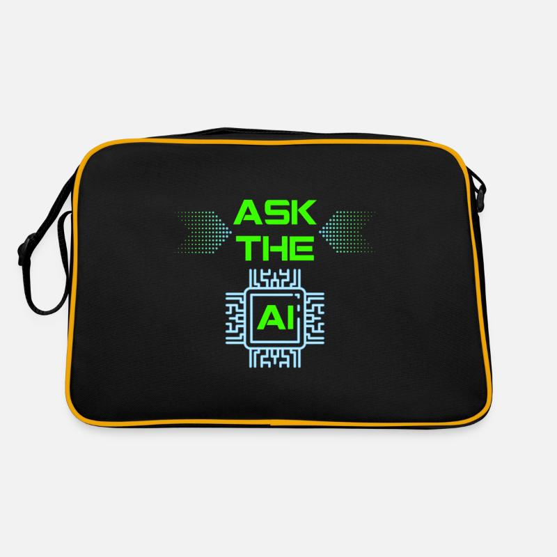 AI Artificial Intelligence Funny Nerd Saying Retro Bag