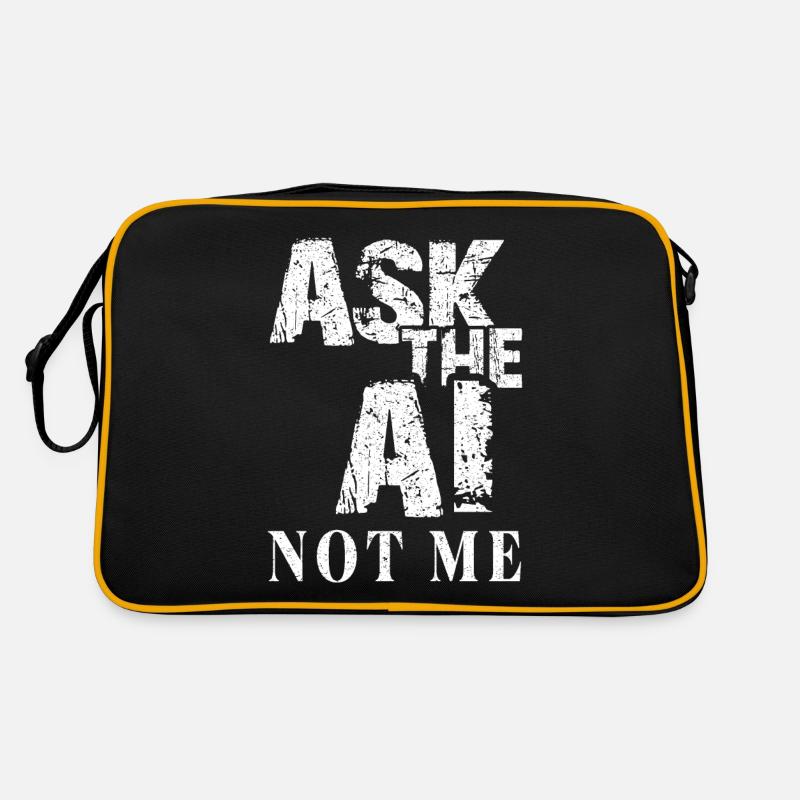 AI Artificial Intelligence Funny Nerd Saying Retro Bag