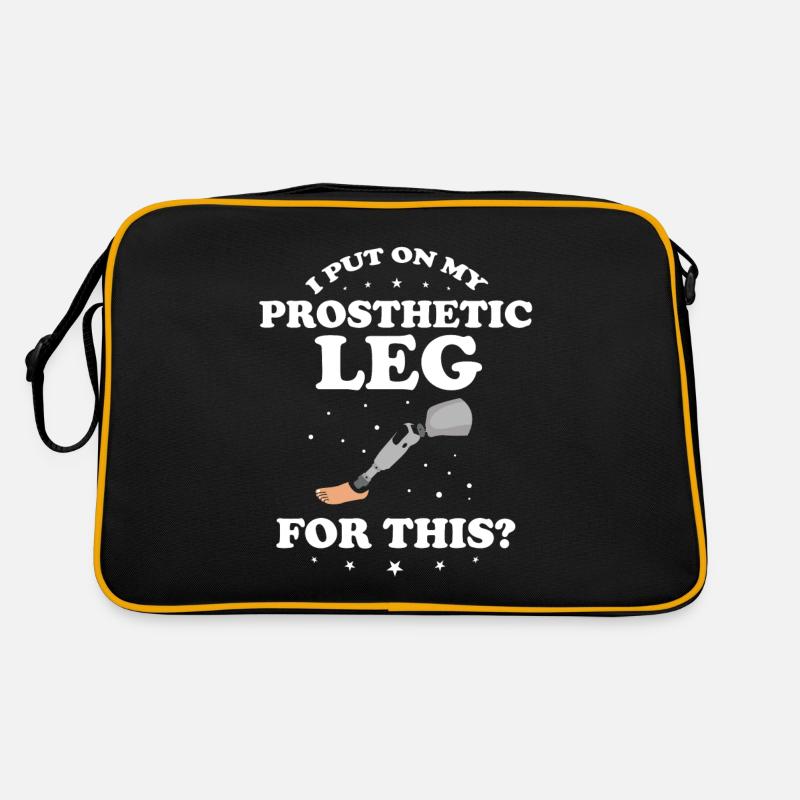 Leg prosthesis design and leg prostheses Retro Bag