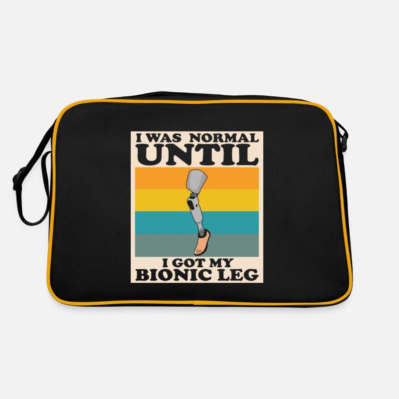 Leg prosthesis design and leg prostheses Retro Bag