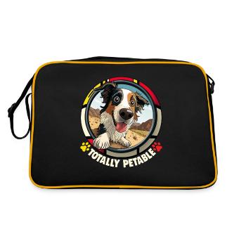 Chiens Berger australien amoureux des chiens Aussie - Sac Retro - noir/or - Dos