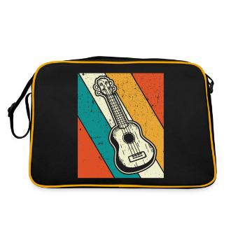 Ukulele Ukulele Player Ukulelist - Retro Bag - black/gold - Back