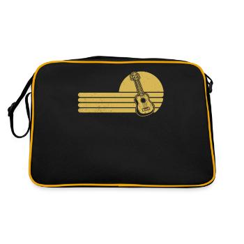 Ukulele Ukulele Player Ukulelist - Retro Bag - black/gold - Back