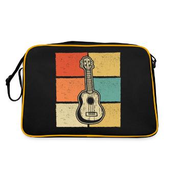 Ukulele Ukulele Player Ukulelist - Retro Bag - black/gold - Back