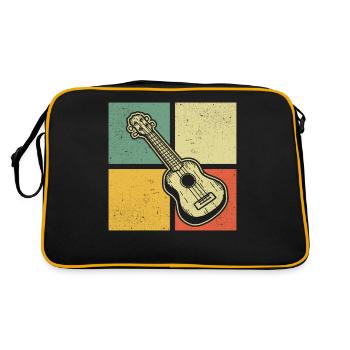 Ukulele Ukulele Player Ukulelist - Retro Bag - black/gold - Back