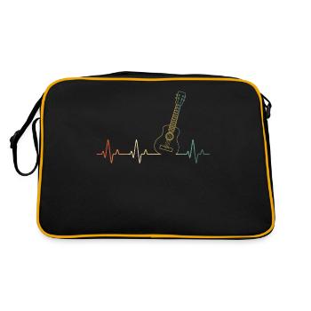 Ukulele Ukulele Player Ukulelist - Retro Bag - black/gold - Back
