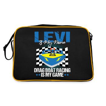Conception de bateau de traînée pour les conducteurs de bateaux de course - Sac Retro - noir/or - Dos