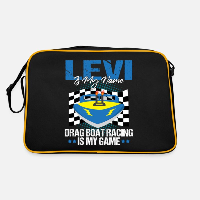 Drag Boot Design für Rennbootfahrer Retro Tasche