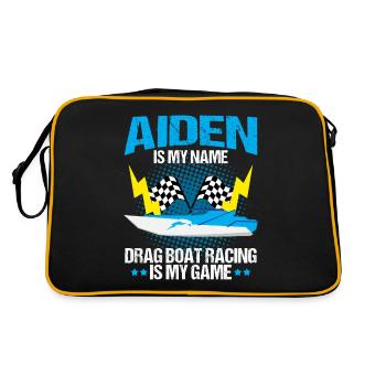 Conception de bateau de traînée pour les conducteurs de bateaux de course - Sac Retro - noir/or - Dos