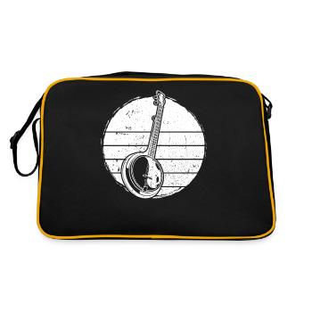 Banjo Banjo player Banjoist - Retro Bag - black/gold - Back
