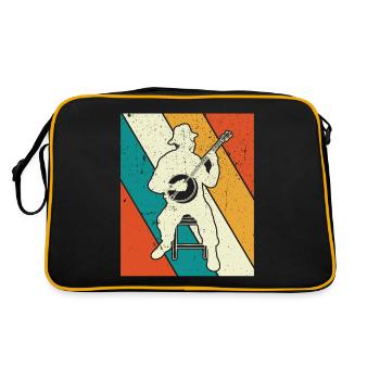 Banjo Banjo player Banjoist - Retro Bag - black/gold - Back