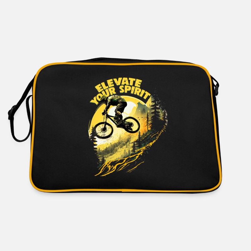 Conception cool de descente de VTT pour les fans de VTT Sac Retro