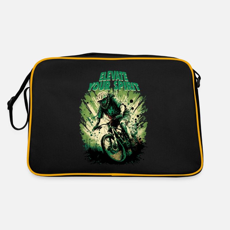 Conception cool de descente de VTT pour les fans de VTT Sac Retro