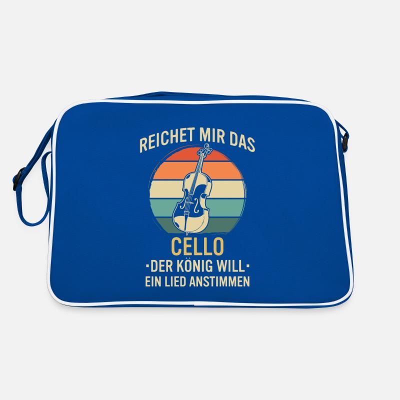 Cello Cellospieler Cellist Retro Tasche