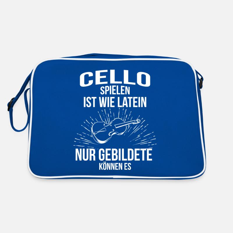 Cello Cellospieler Cellist Retro Tasche