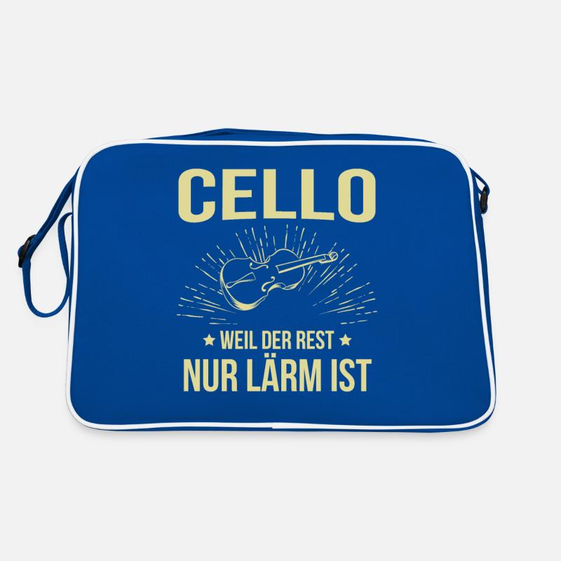Cello Cellospieler Cellist Retro Tasche