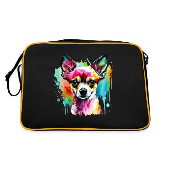 Chihuahua for dog lovers Mistress Master - Retro Bag - black/gold - Back