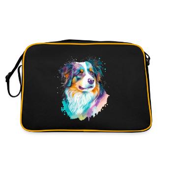 Maître maîtresse des chiens de berger australiens - Sac Retro - noir/or - Dos