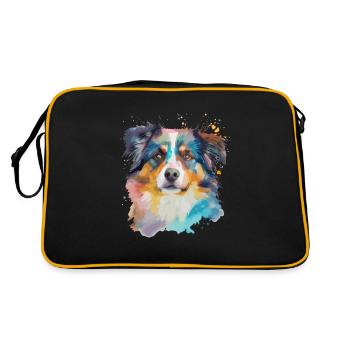 Maître maîtresse des chiens de berger australiens - Sac Retro - noir/or - Dos