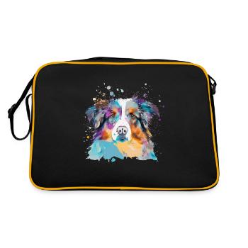 Maître maîtresse des chiens de berger australiens - Sac Retro - noir/or - Dos