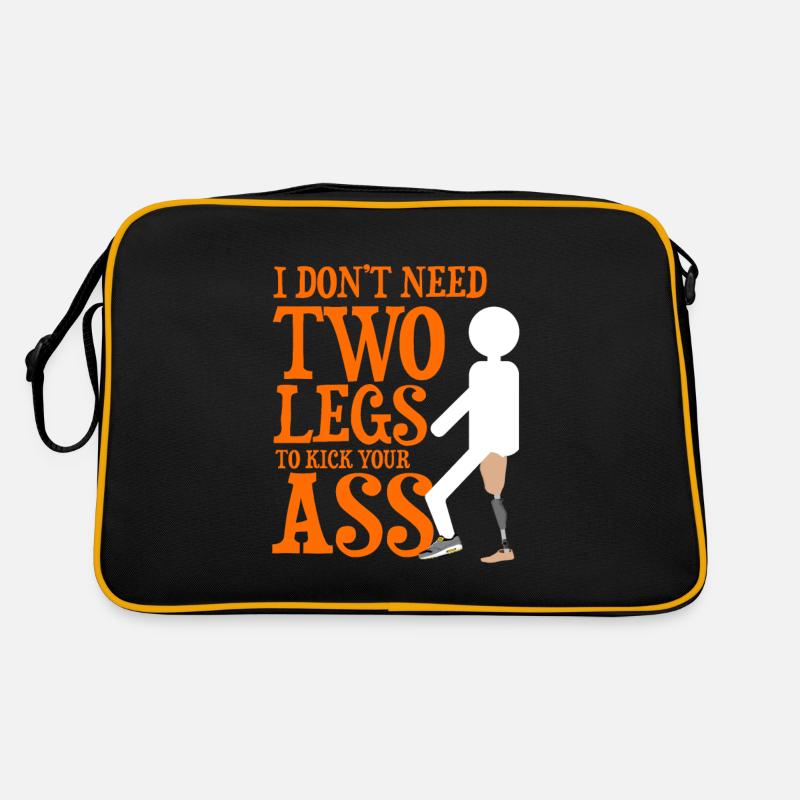 Leg prosthesis design and leg prostheses Retro Bag