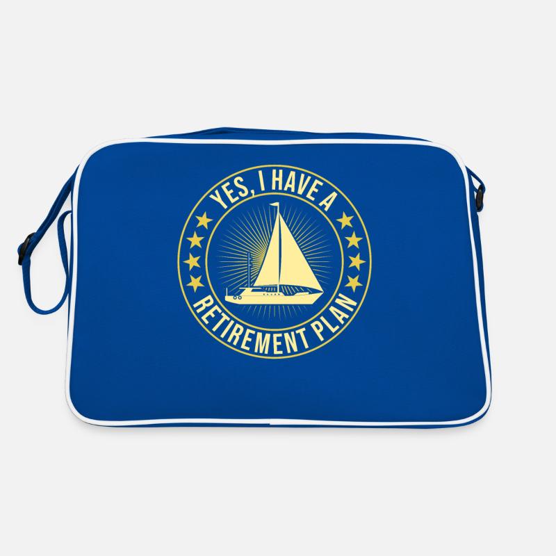 Sailing Retirement Plan Retired Sailor Sailboat Retro Bag
